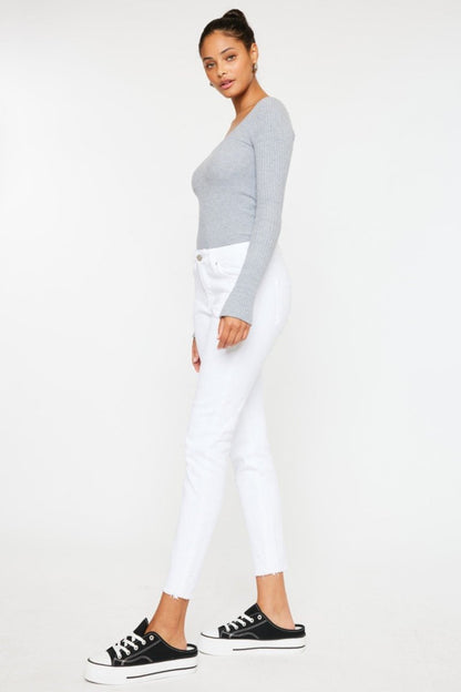 Kancan Mid Rise Ankle Skinny Jeans for Everyday Style - Love Salve