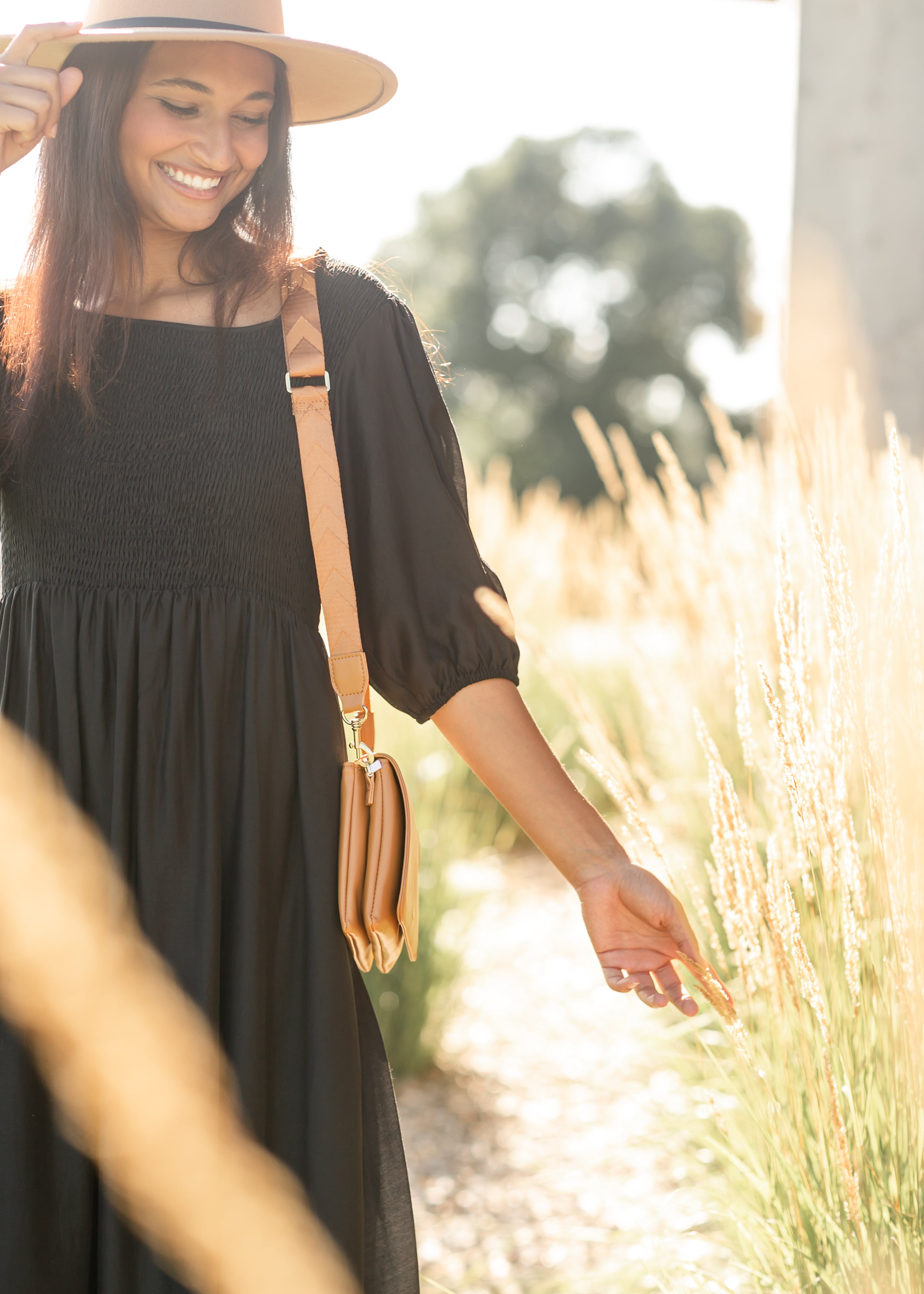 Kayleen Smocked Bodice Maxi Dress Inherit Co.