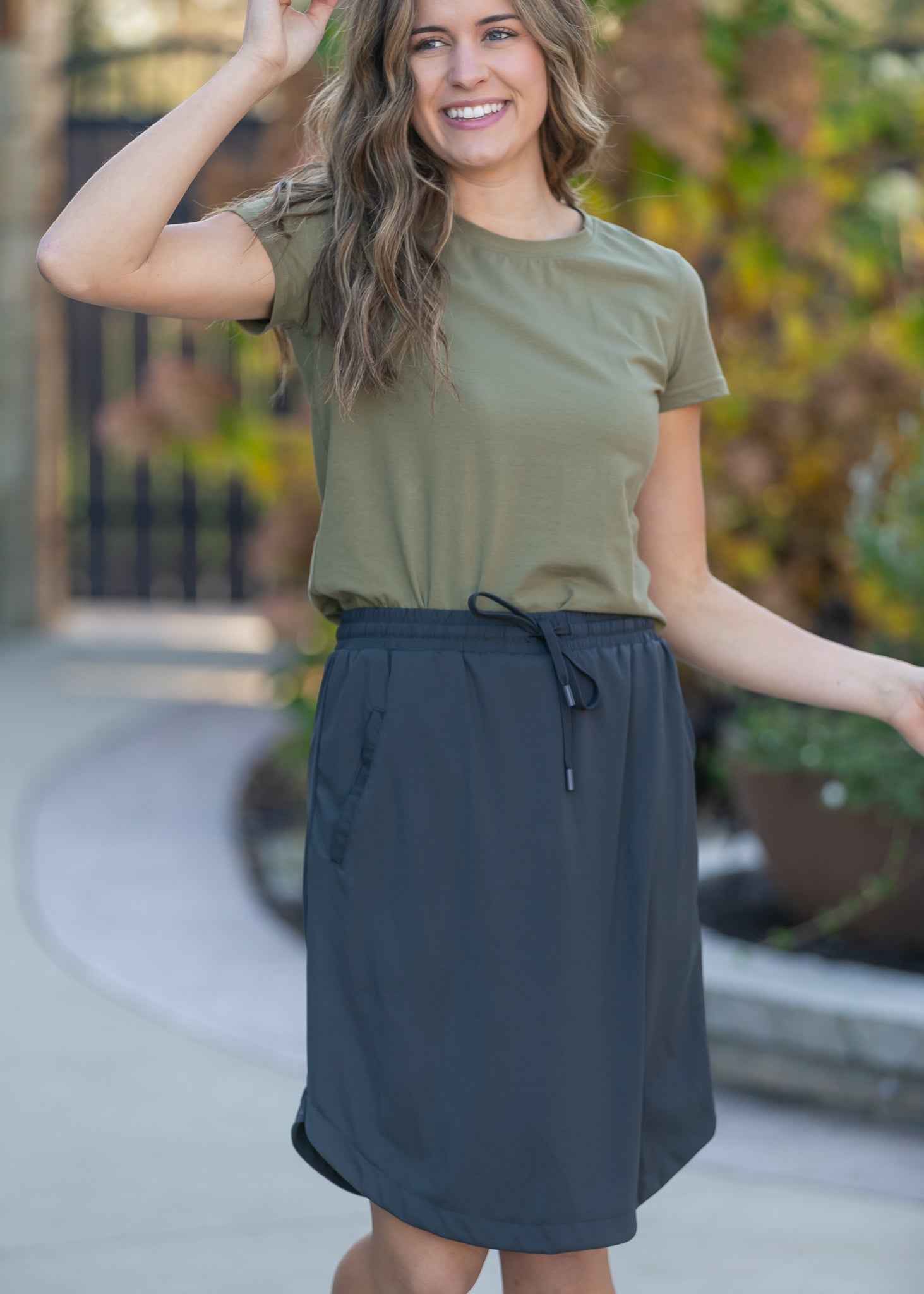 Kenedi Sport Athletic Midi Skirt Inherit Co.