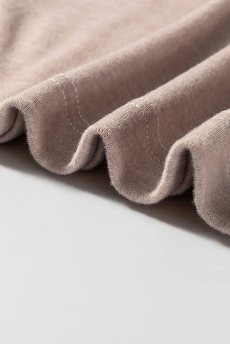 Khaki Colorblock Casual Long Sleeve Top - Love Salve 