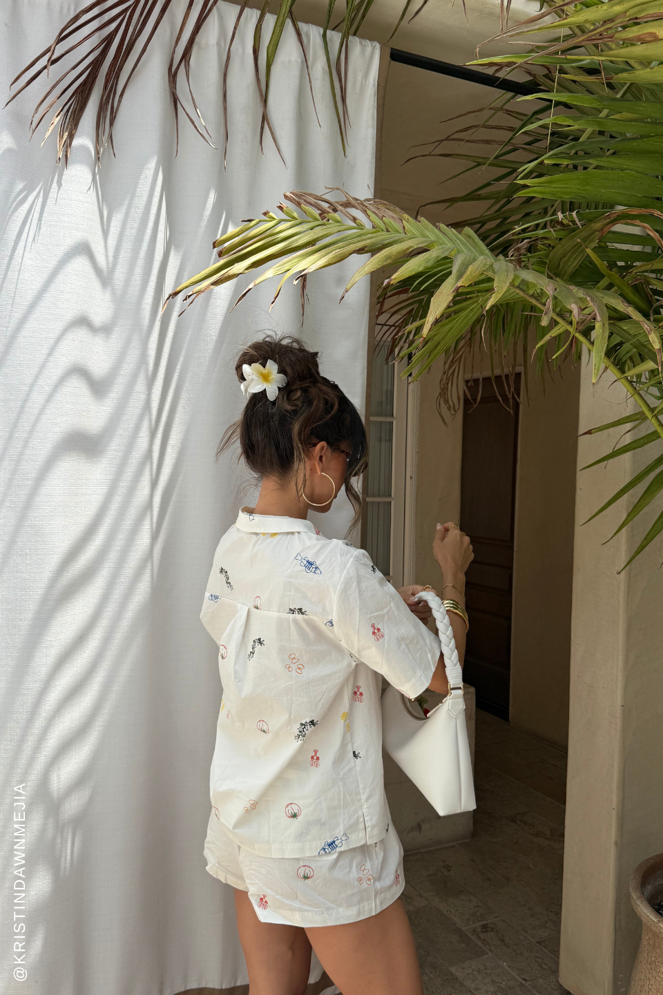 AFTER HOURS WHITE WOVEN SHORTS Flying Tomato