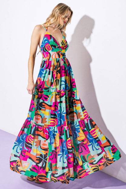 LEAD THE WAY WOVEN MAXI DRESS - Love Salve