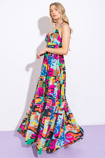 LEAD THE WAY WOVEN MAXI DRESS - Love Salve