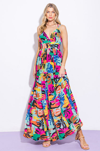 LEAD THE WAY WOVEN MAXI DRESS - Love Salve