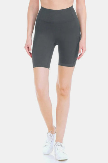 Leggings Depot Full Size High Waist Active Shorts for Women - Love Salve 