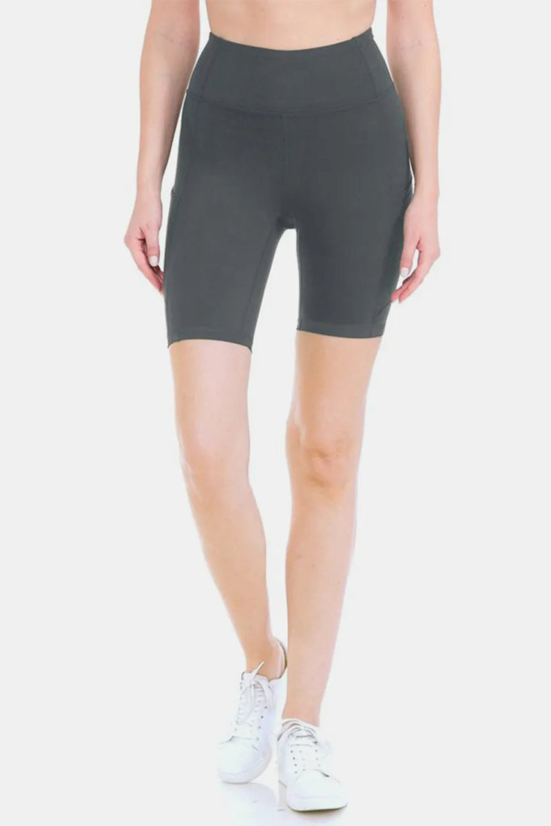 Leggings Depot Full Size High Waist Active Shorts for Women - Love Salve 