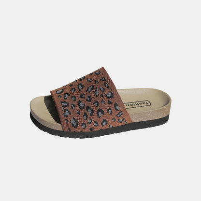 Leopard Open Toe Sandals - Love Salve