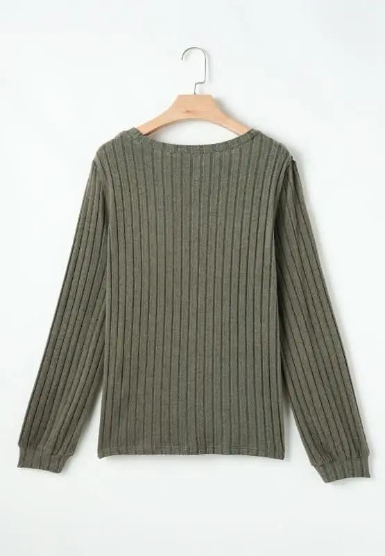 Leopard Round Neck Long Sleeve T-Shirt - Love Salve 