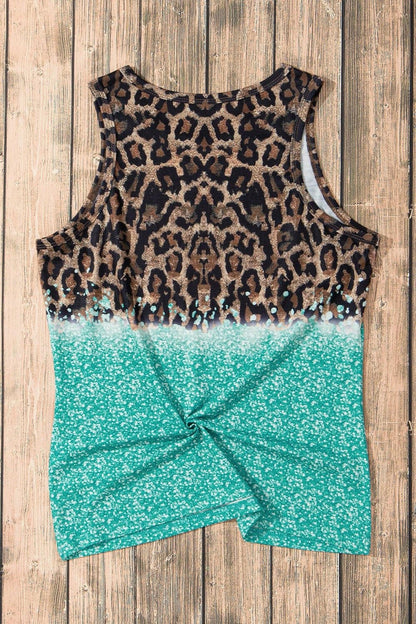 Leopard Round Neck Tank - Love Salve