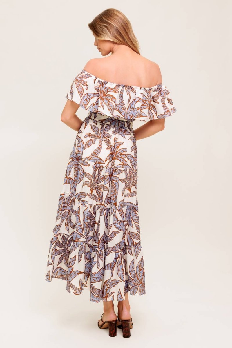 LILY GARDEN LAVENDER WOVEN MIDI DRESS - Love Salve 