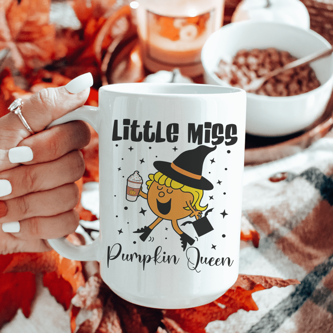 Little Miss Pumpkin Queen Ceramic Mug 15oz - Love Salve 