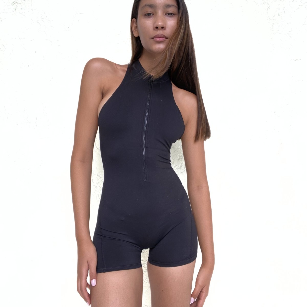 Lola Zip Romper Rockstar Peach