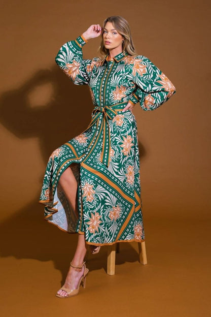LOVE ESPRESSO WOVEN MIDI DRESS - Love Salve