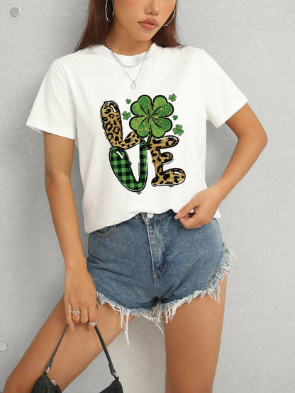 LOVE Round Neck Short Sleeve T-Shirt - Love Salve