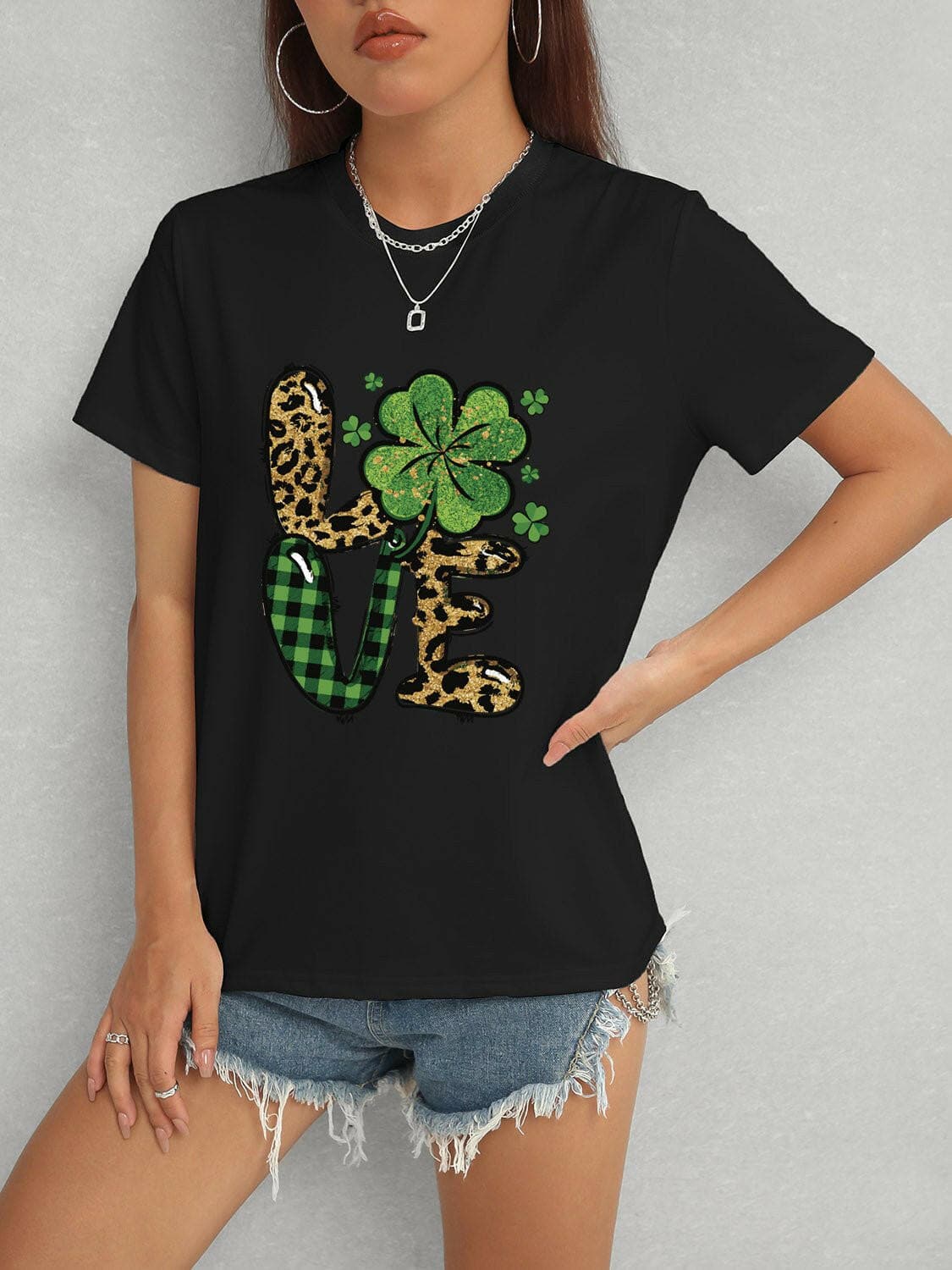 LOVE Round Neck Short Sleeve T-Shirt - Love Salve