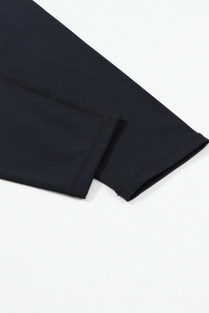 Black seamless leggings - arched waist - Love Salve 