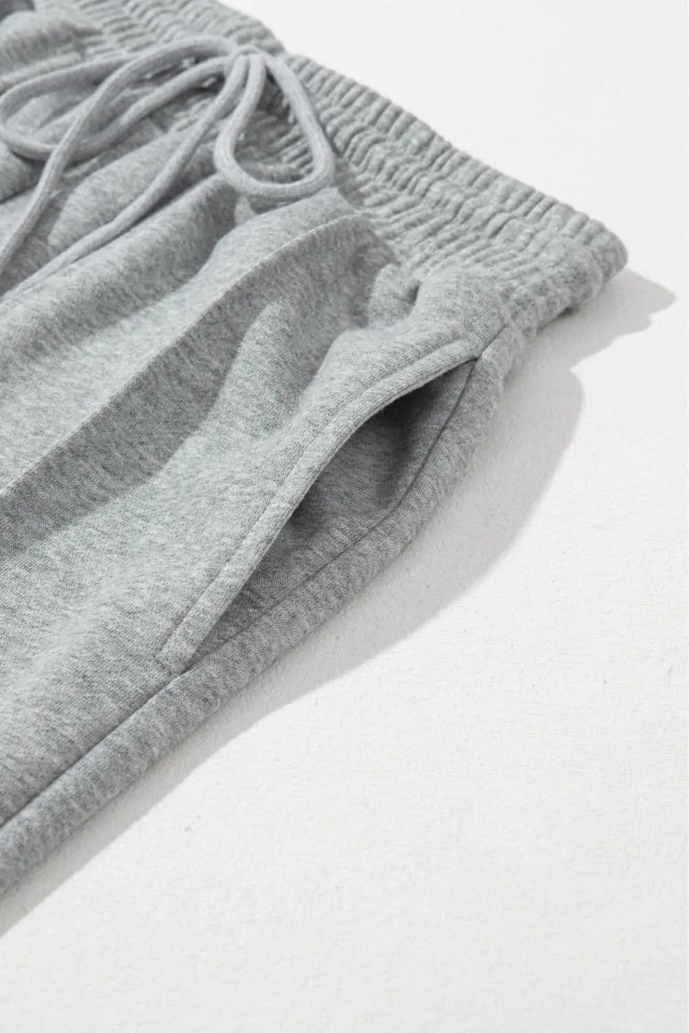 Chic gray wide leg sweatpants - Love Salve 