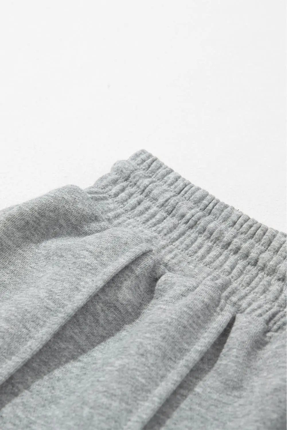 Chic gray wide leg sweatpants - Love Salve 