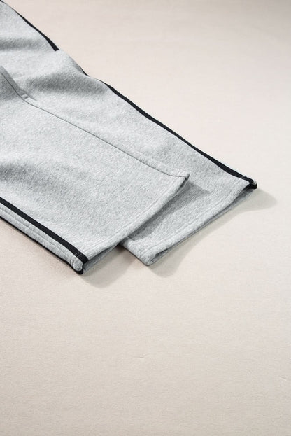 Light grey striped activewear set - Love Salve 