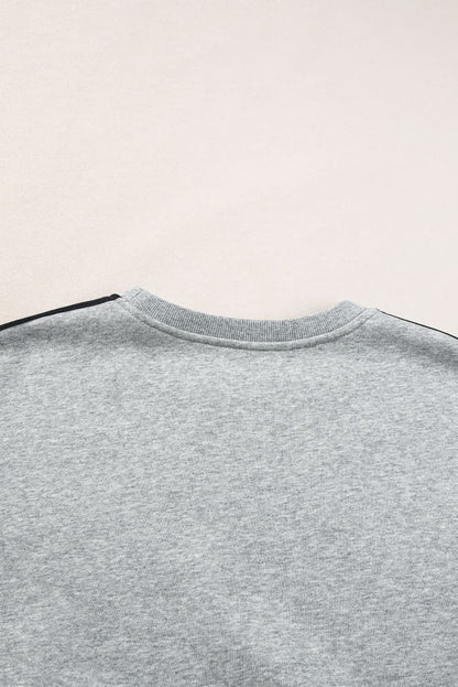 Light grey striped activewear set - Love Salve 