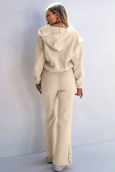 Parchment hoodie & high-waist set - Love Salve 