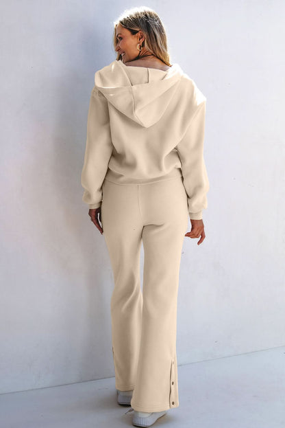 Parchment hoodie & high-waist set - Love Salve 
