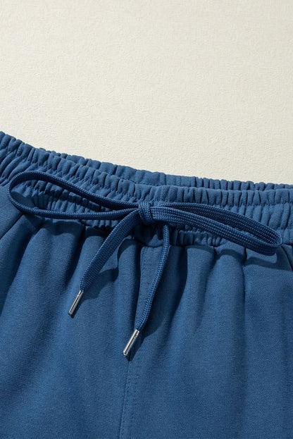 Sail blue wide leg sweatpants 
