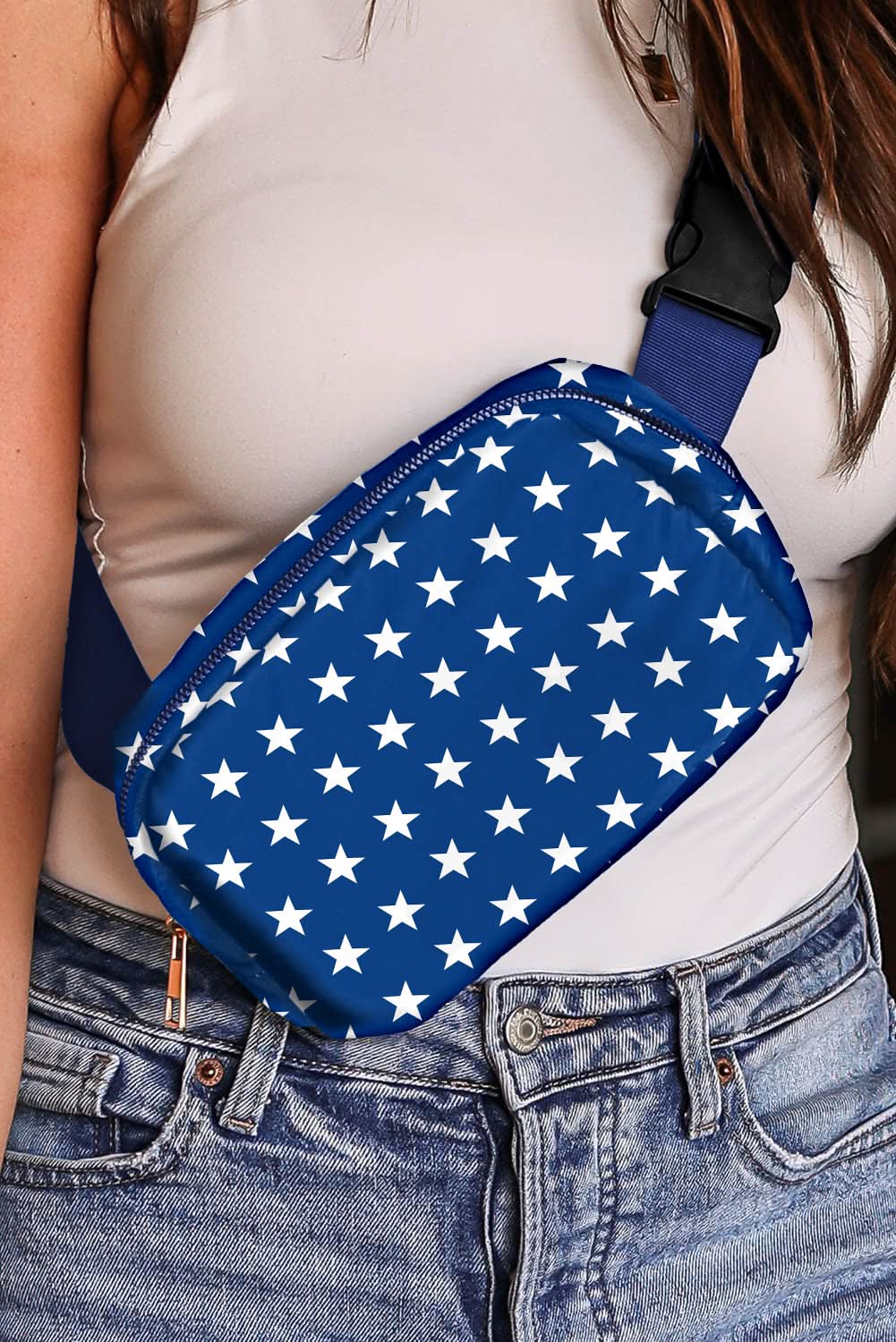 Bluing patriotic star crossbody bag - Love Salve 