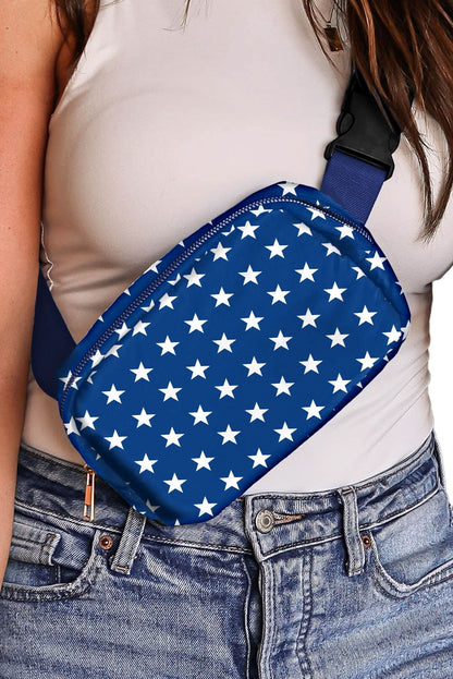 Bluing patriotic star crossbody bag - Love Salve 