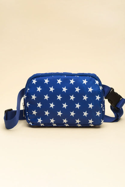 Bluing patriotic star crossbody bag - Love Salve 