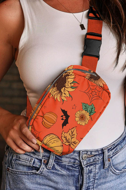 Sunflower pumpkin Halloween bag - Love Salve 