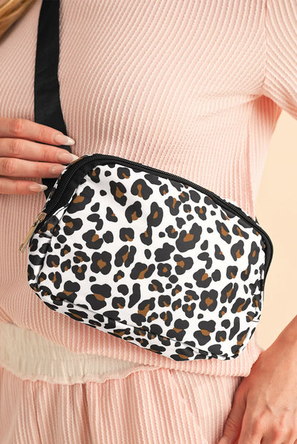 Chic white cheetah crossbody bag - Love Salve 