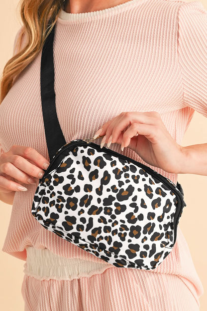 Chic white cheetah crossbody bag - Love Salve 