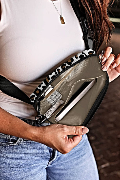 Chic white cheetah crossbody bag - Love Salve 