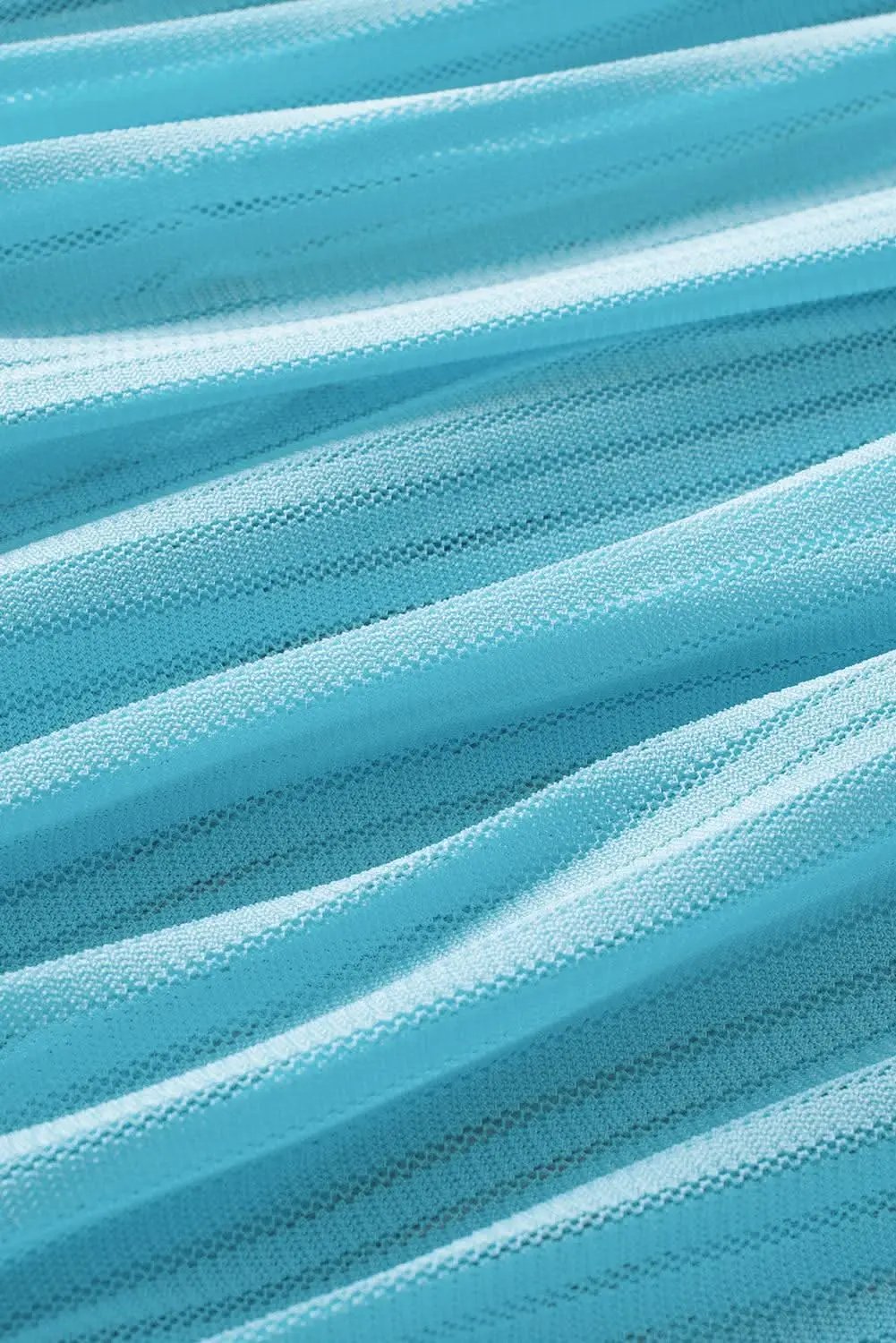 Turquoise mesh tankini with knot detail - Love Salve 