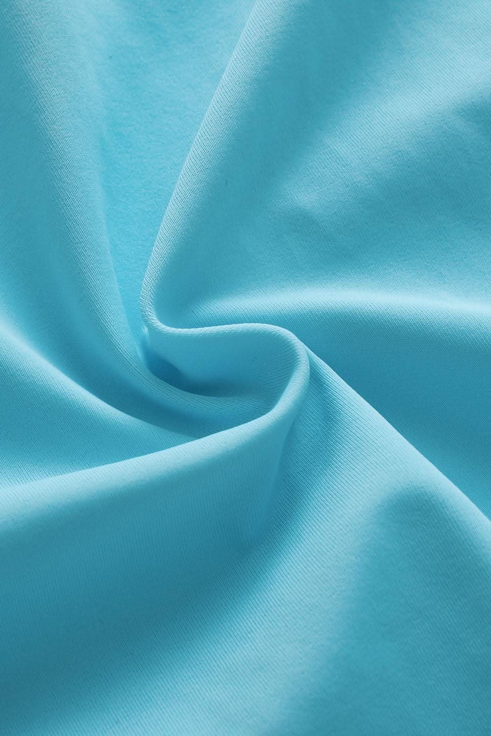 Turquoise mesh tankini with knot detail - Love Salve 