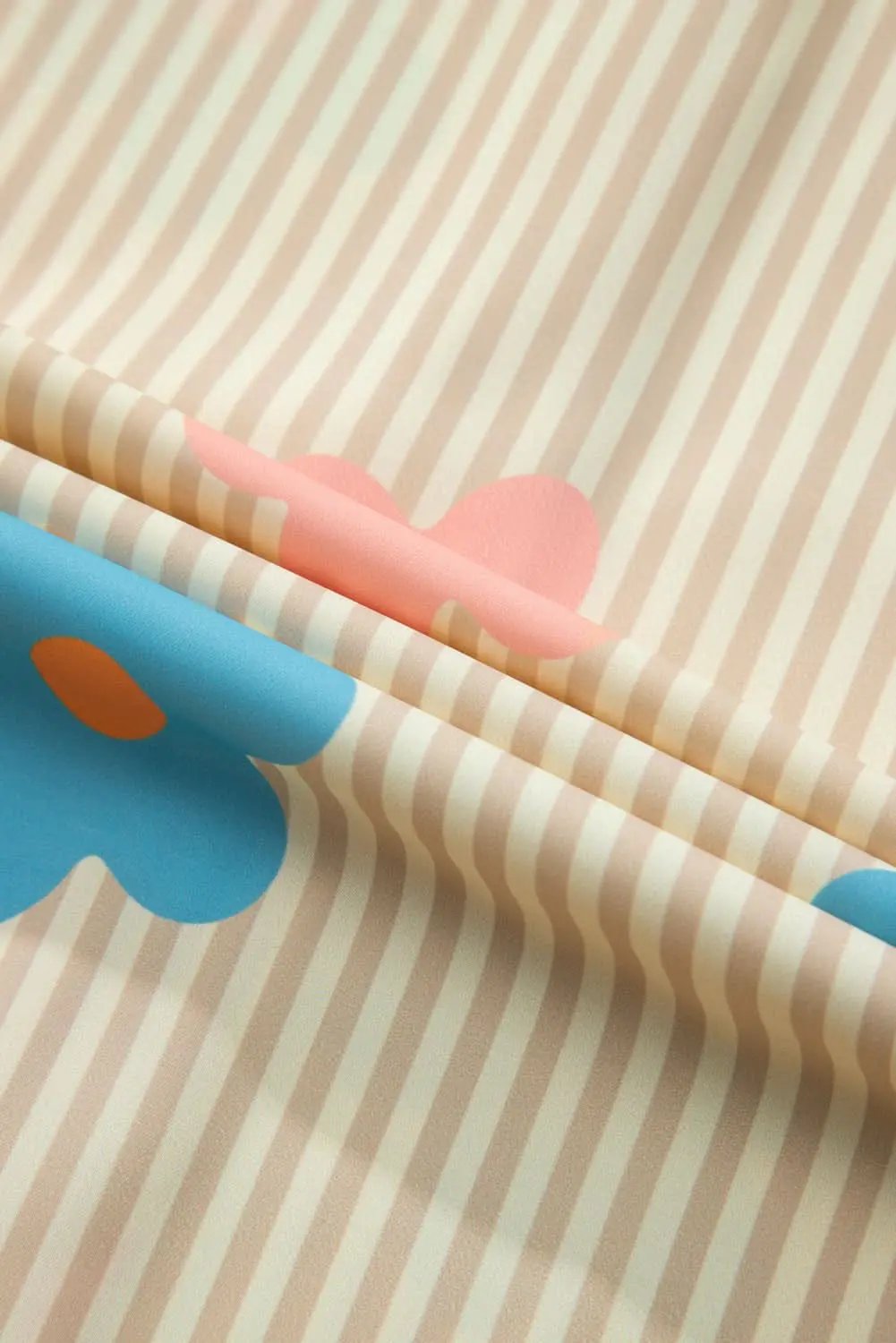 Apricot floral button-up shirt - Love Salve 