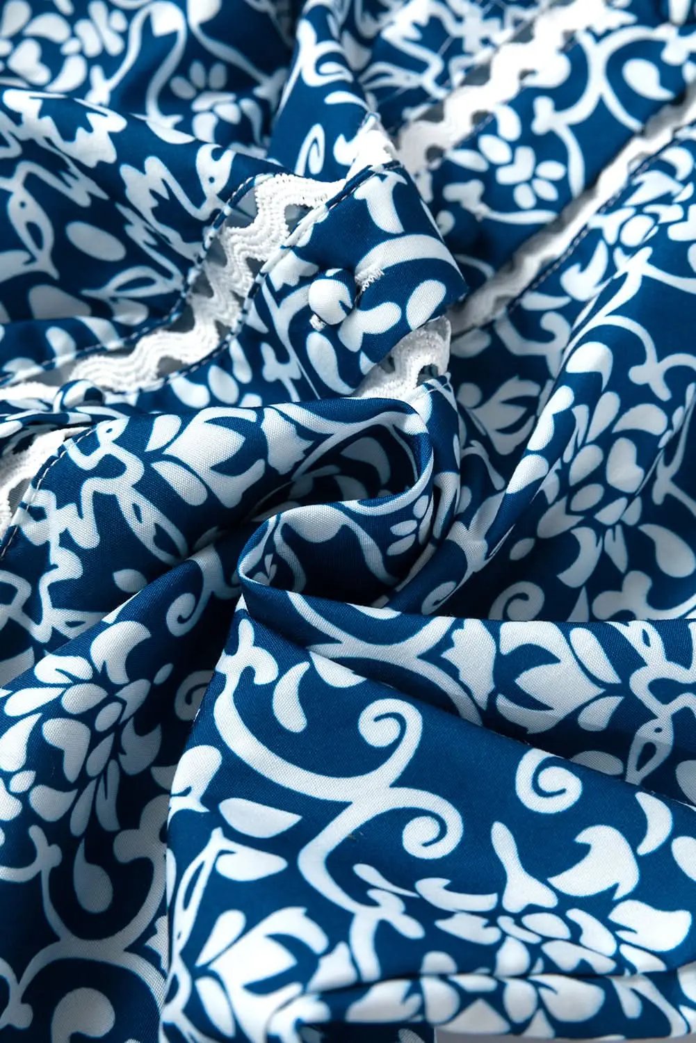 Blue floral button-up shirt - Love Salve 