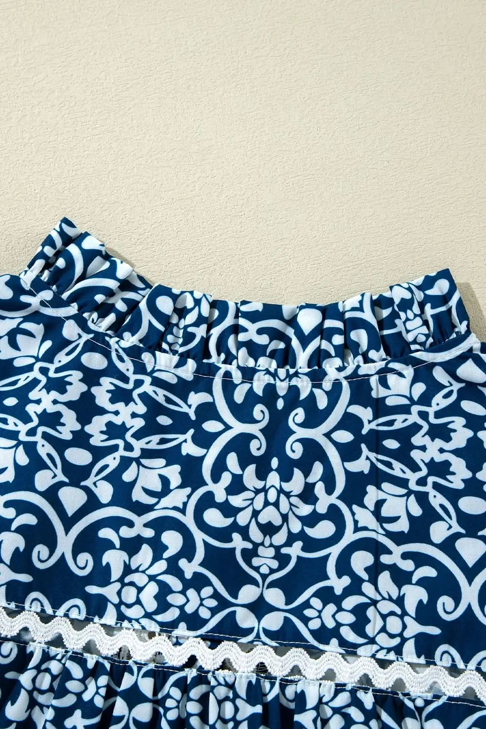 Blue floral button-up shirt - Love Salve 