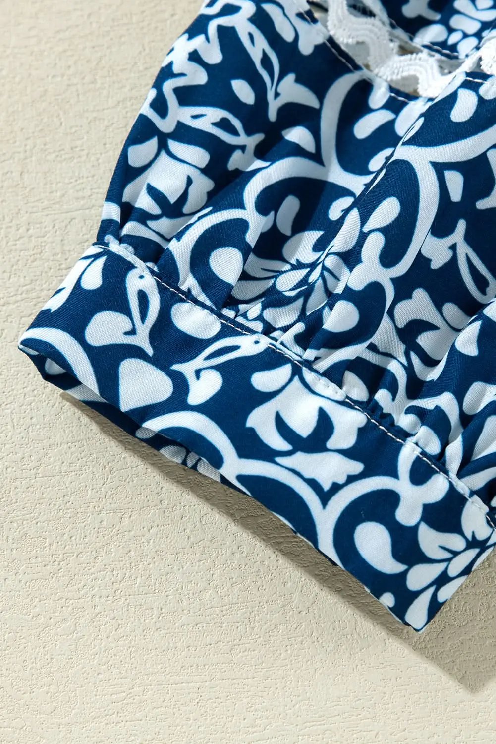 Blue floral button-up shirt - Love Salve 