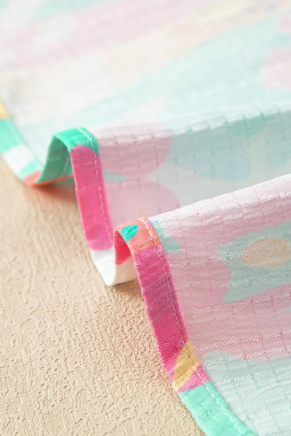 Floral green tie-neck blouse - Love Salve 