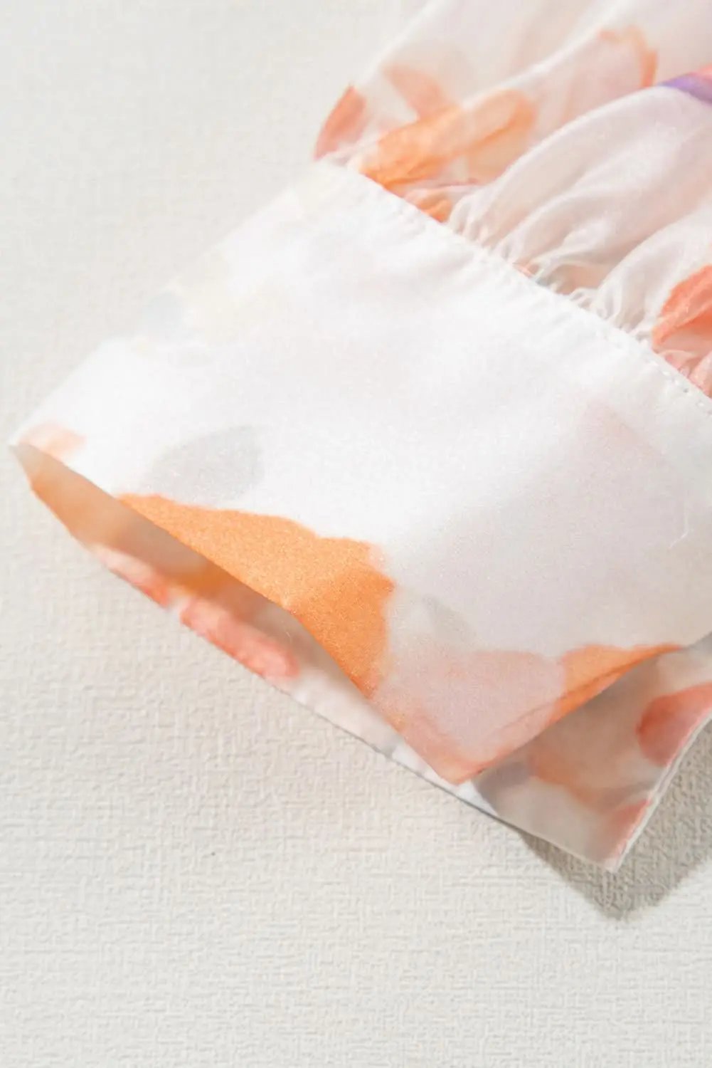 Floral balloon sleeve collared shirt - Love Salve 