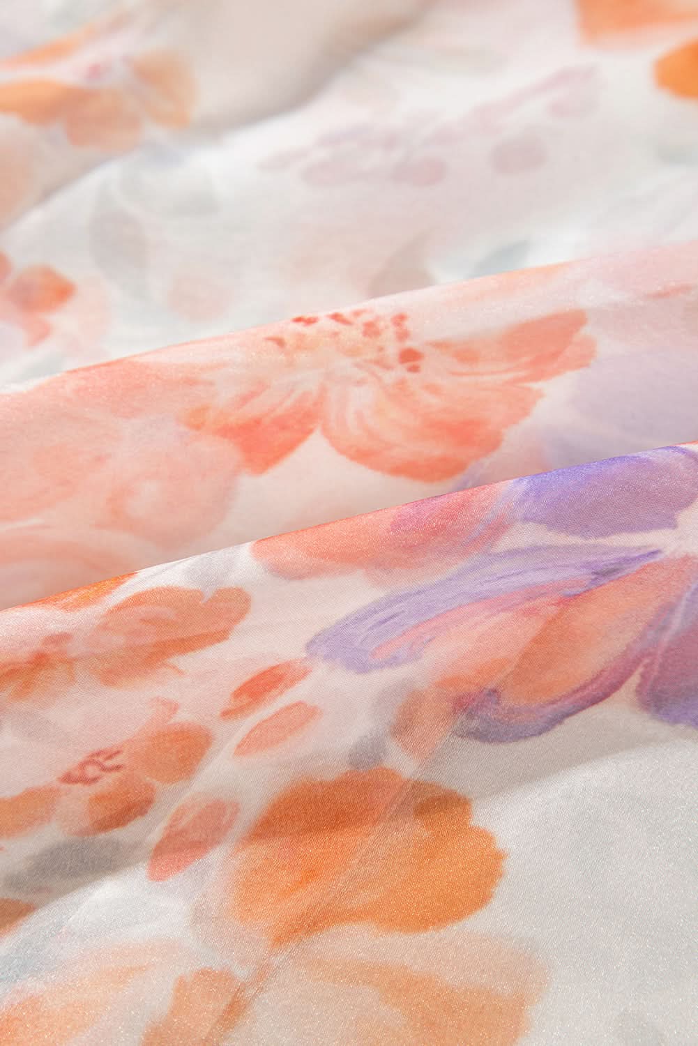 Floral balloon sleeve collared shirt - Love Salve 