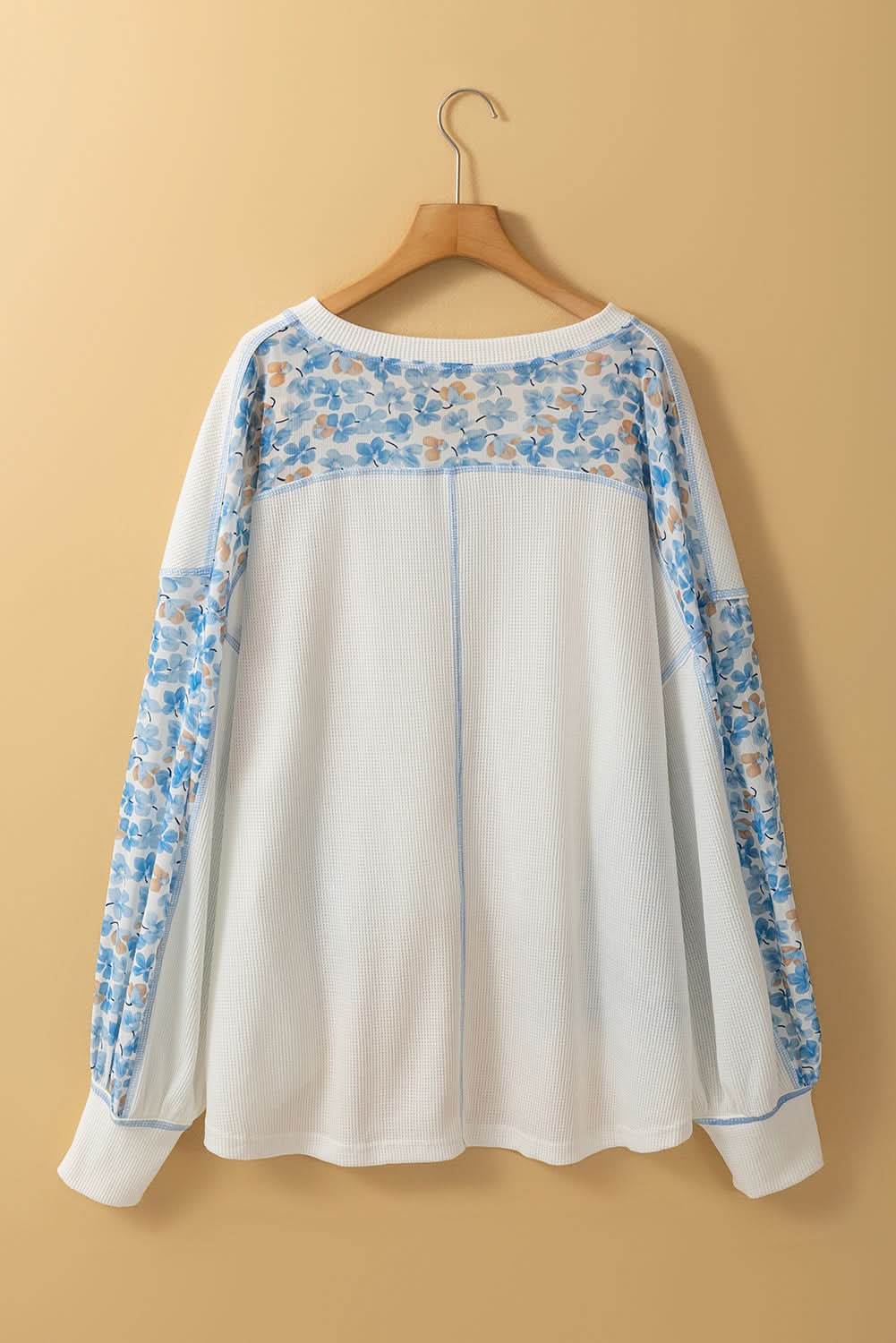 Chic white floral batwing blouse - Love Salve 