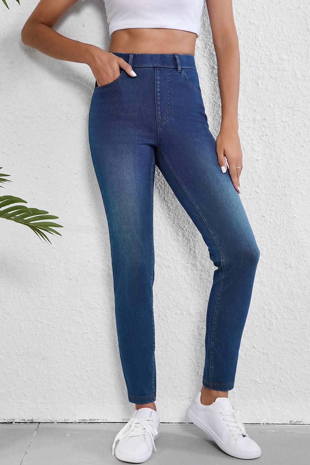 Ashleigh blue straight leg jeans - Love Salve 