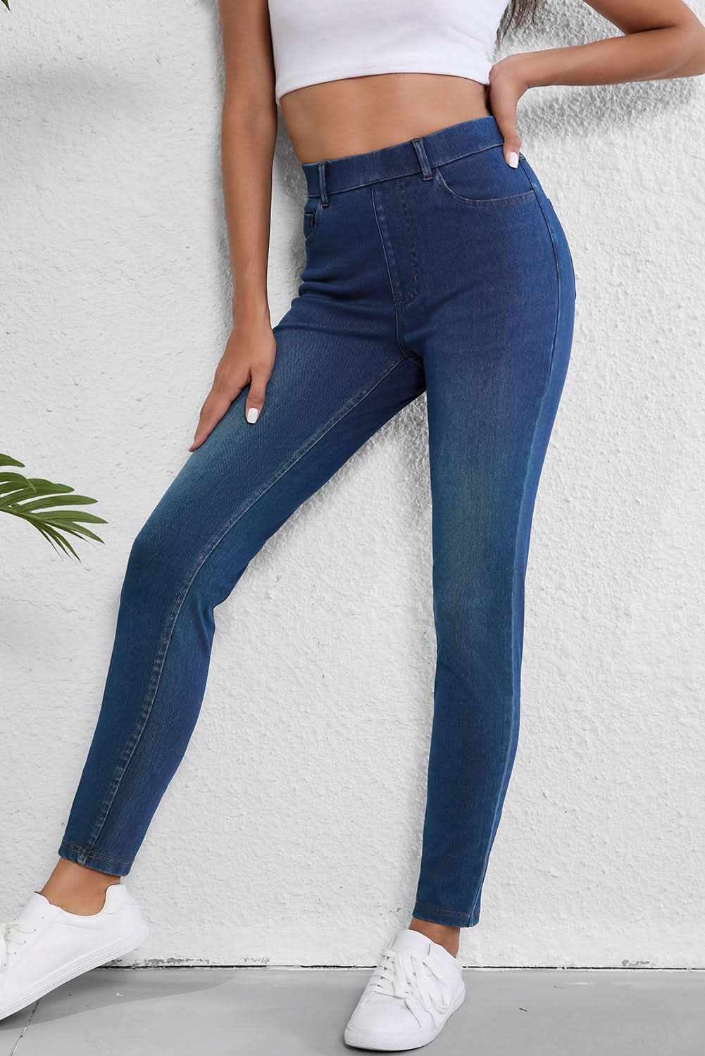 Ashleigh blue straight leg jeans - Love Salve 