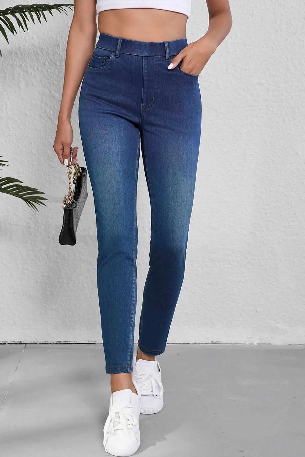 Ashleigh blue straight leg jeans - Love Salve 
