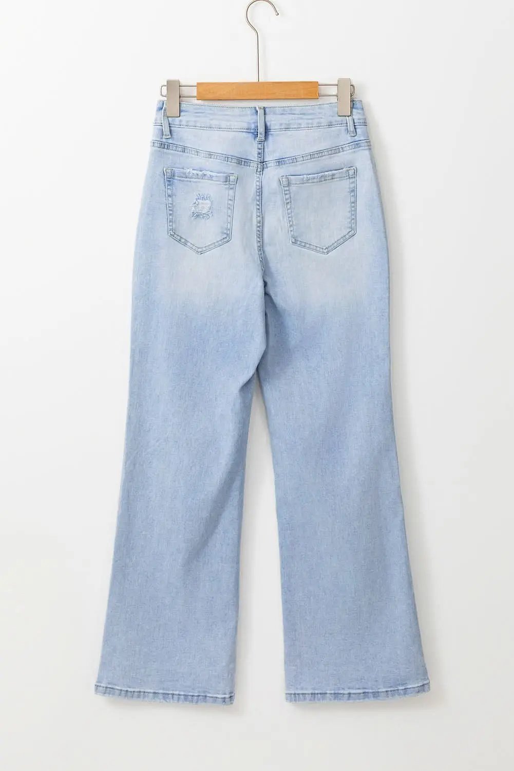 Beau Blue distressed flare jeans - Love Salve 