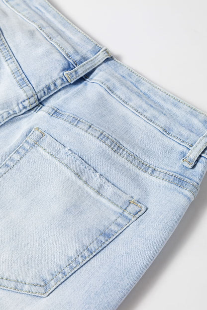 Beau Blue distressed flare jeans - Love Salve 