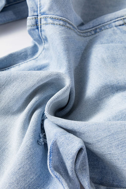Beau Blue distressed flare jeans - Love Salve 